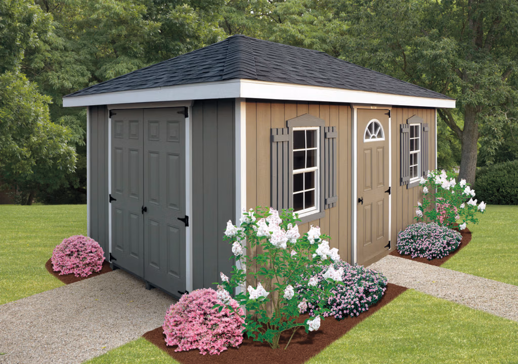 deluxe painted wood hip barn