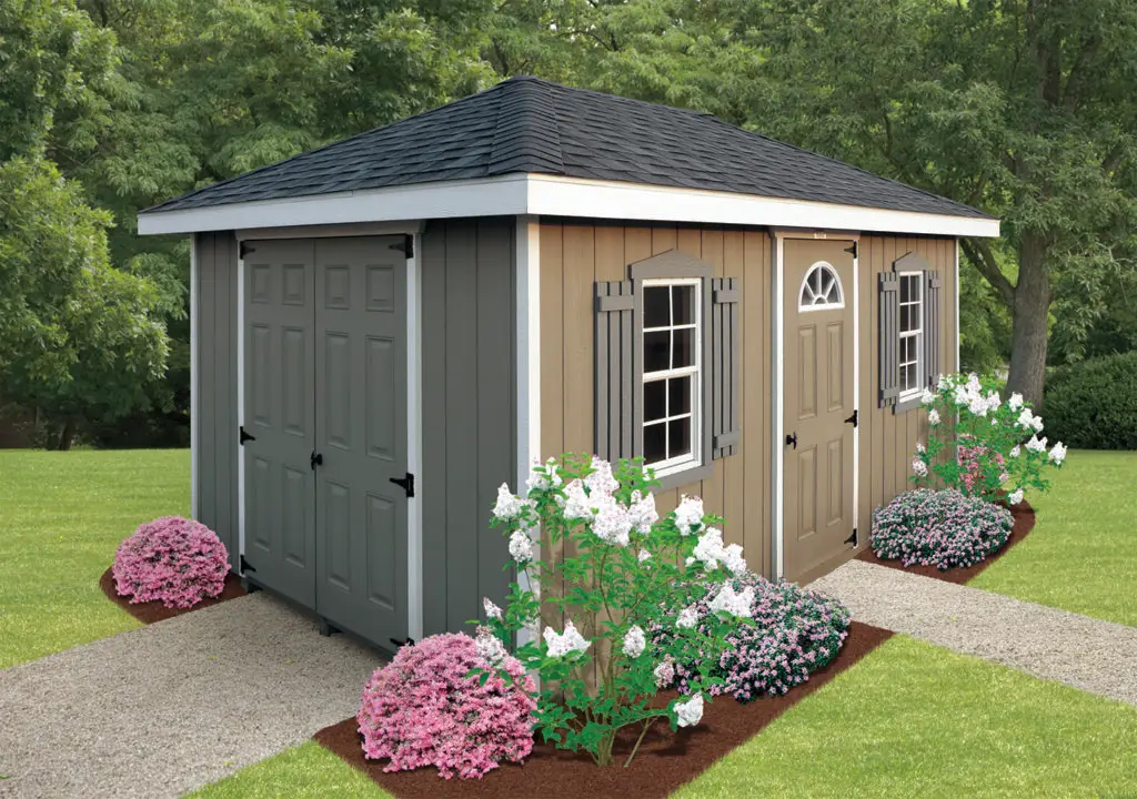 deluxe painted wood hip barn