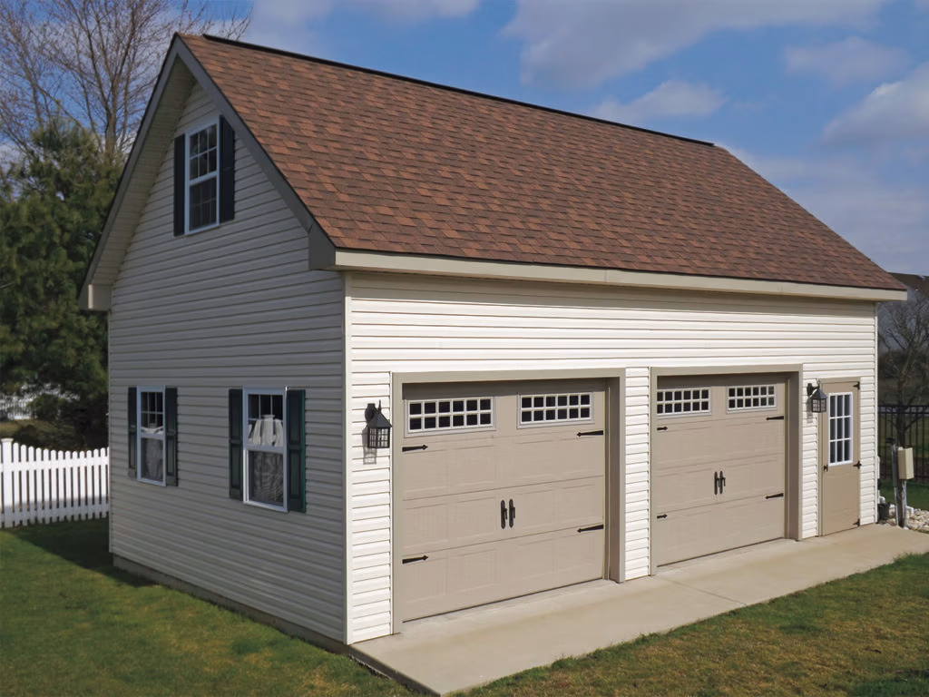 custom 2 story garage