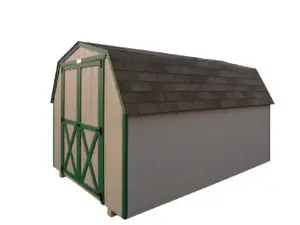 std painted wood minibarn
