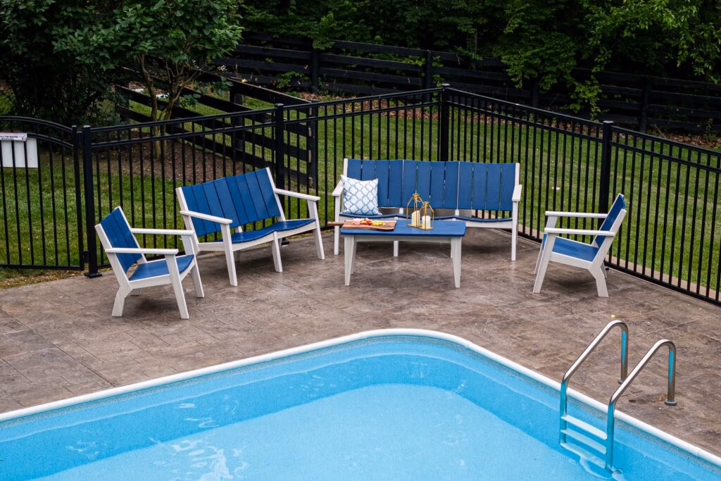 Beaverdam Woodworks pool furniture