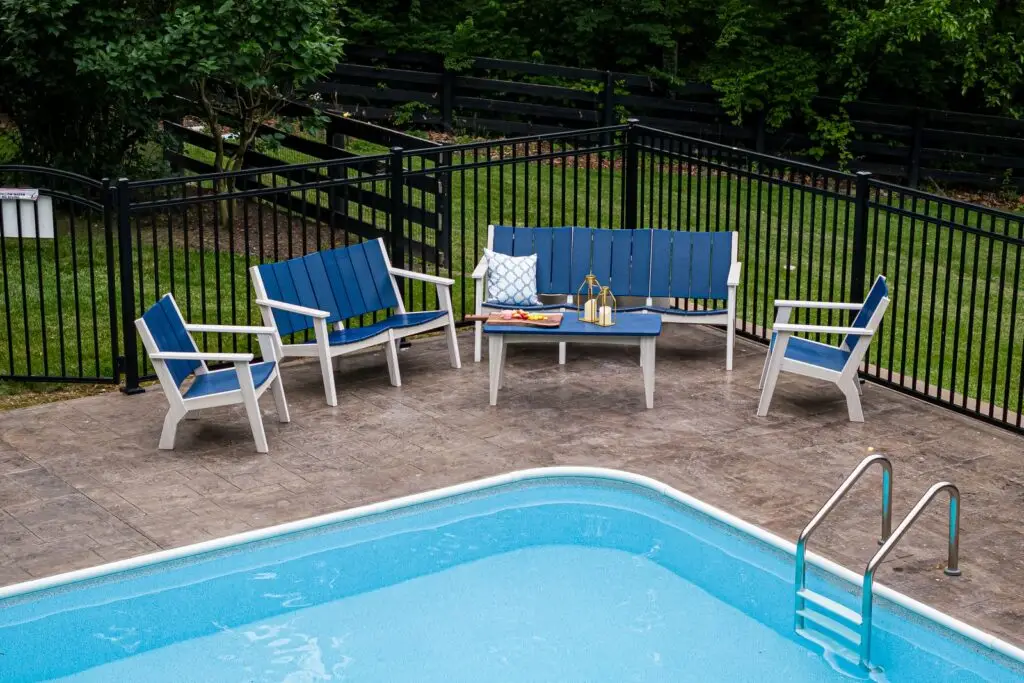 Beaverdam Woodworks pool furniture