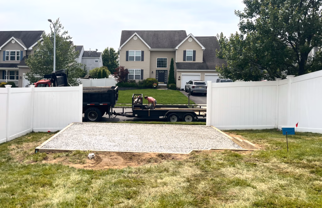 off level pad w vinyl fence removed