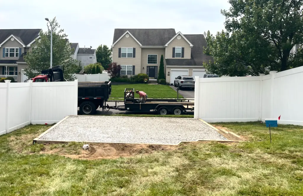 off level pad w vinyl fence removed